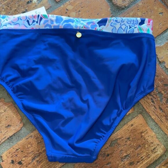 Crown & Ivy Bouquet Sway High Waisted Swim Bottoms with Sash - Picture 4 of 9